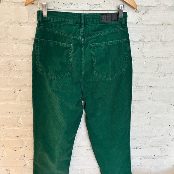 PacSun Green Corduroy Dad Jeans Size 28 High Rise Straight Leg - Picture 3 of 6